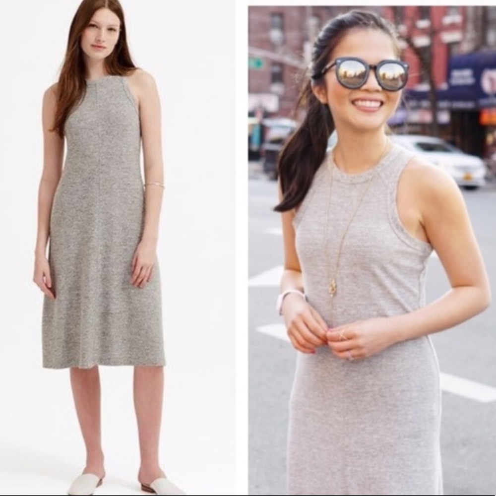 Lou & Grey midi dress w front seam
